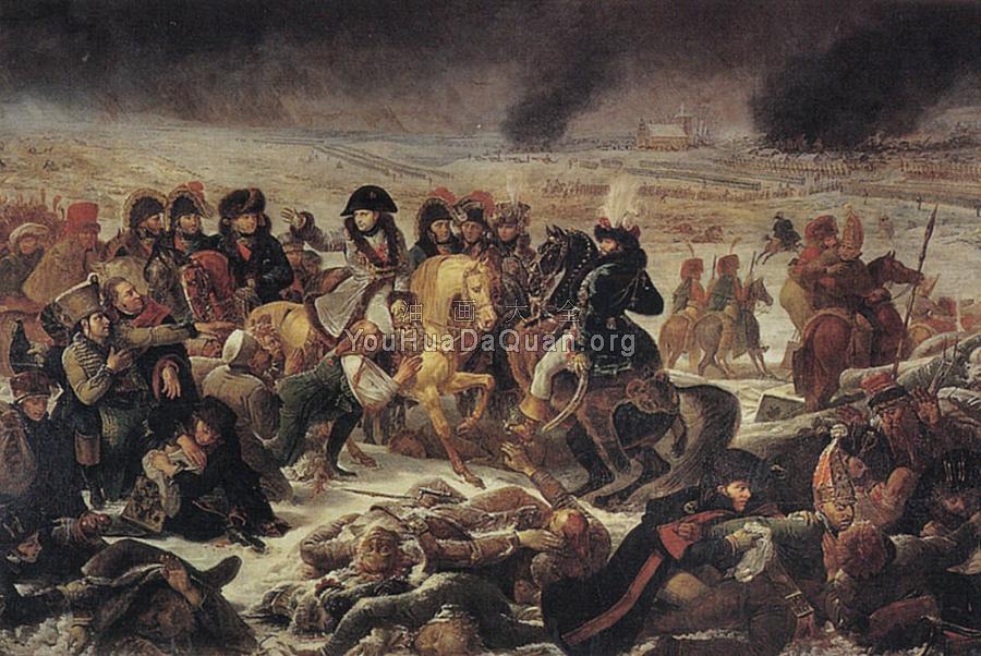 Napoleon on the battlefield of Eylau - 安东尼·让·格罗- 世界著名